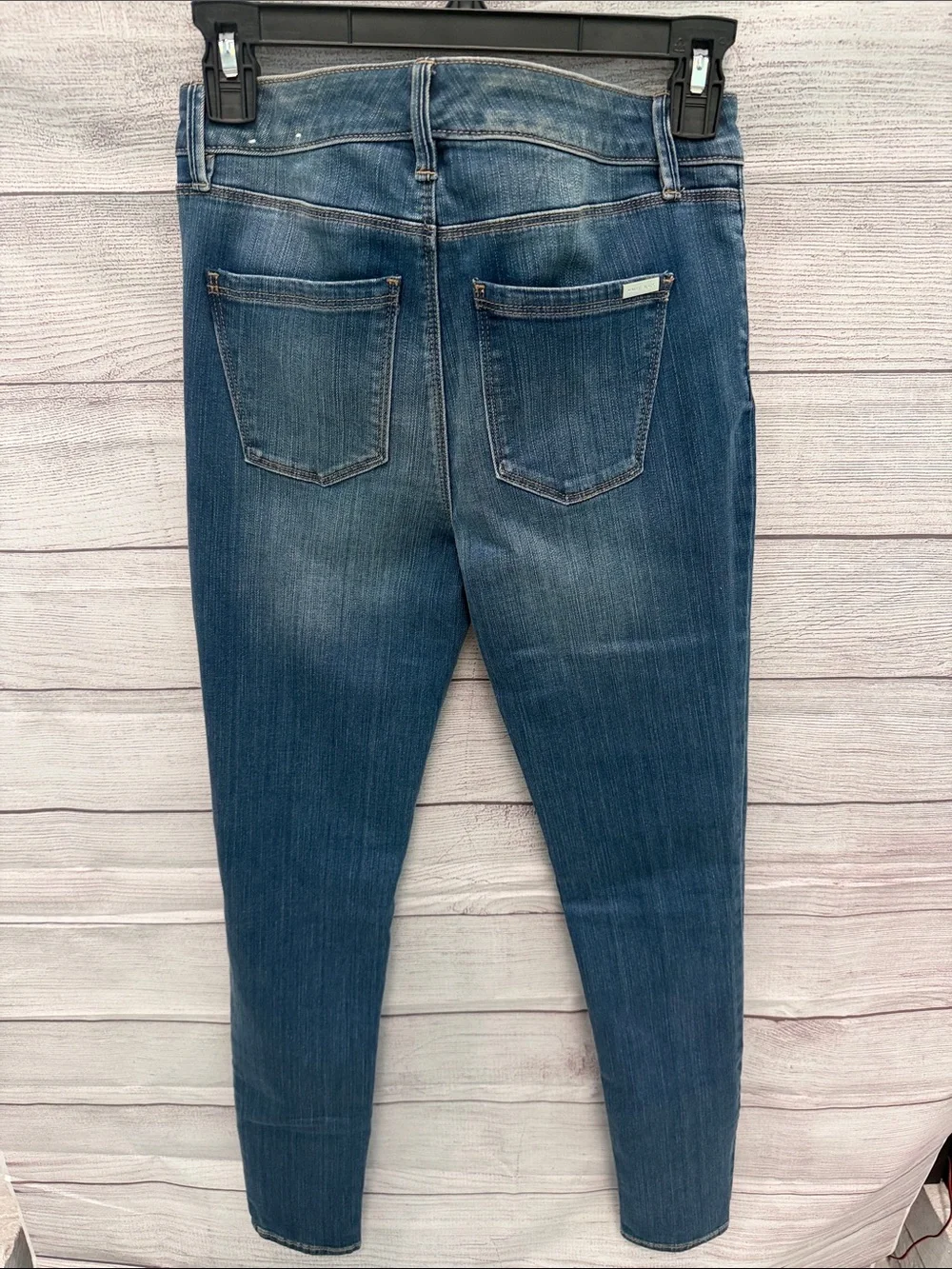 White House Black Market Women's Skinny Jeans - Medium Blue Wash 0 Long